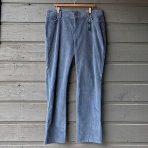 NWT LL Bean Casco Cord Straight Leg Corduroy Pant Favorite Fit Gunmetal Gray